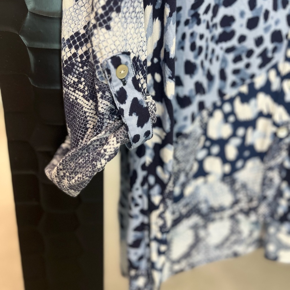 Ruby Rd. Women's Blue Patterned Blouse - image 3